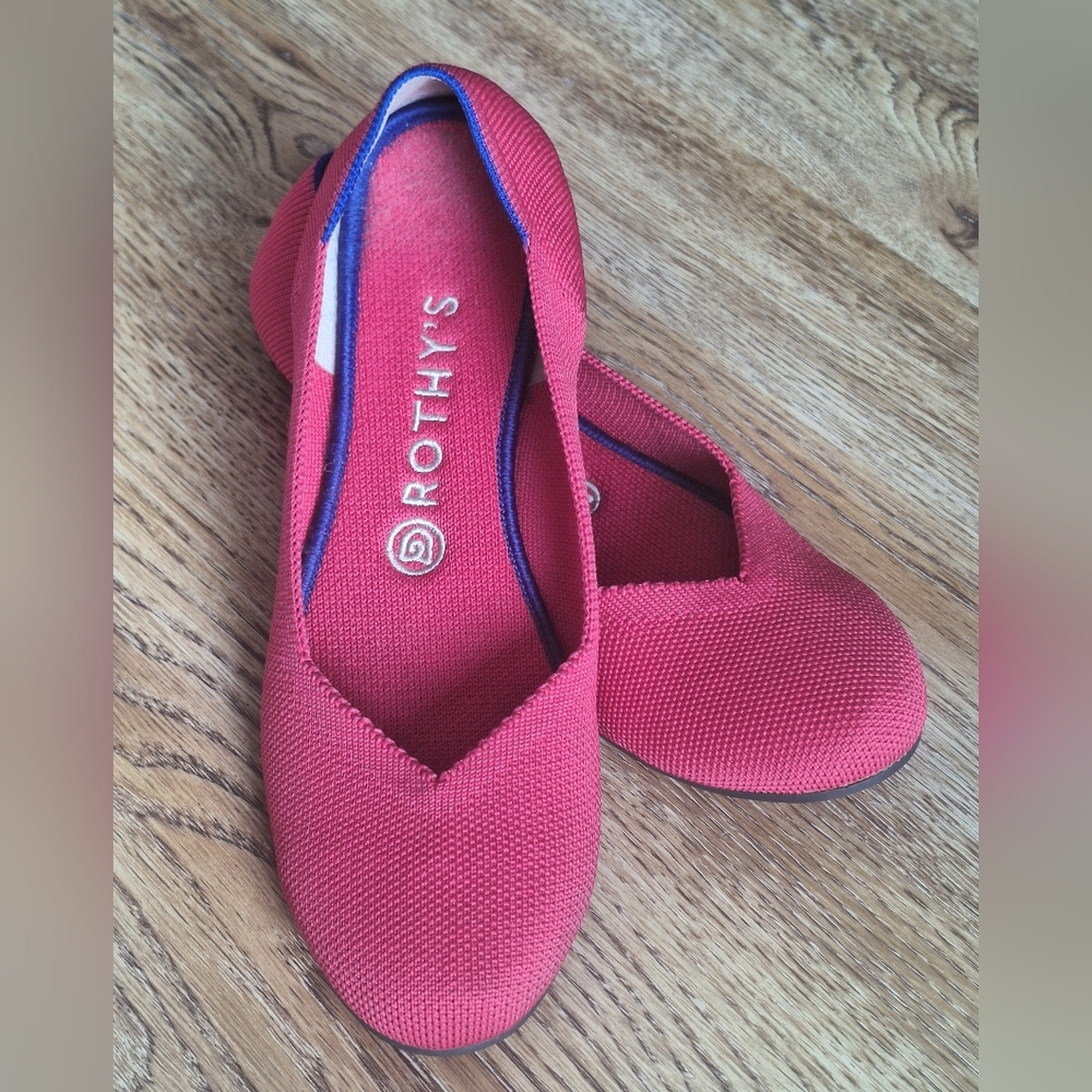 Rothy's The Flat Round Toe Hot Pink - 8.5